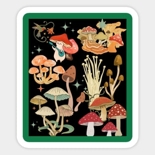 Vintage mushroom Sticker